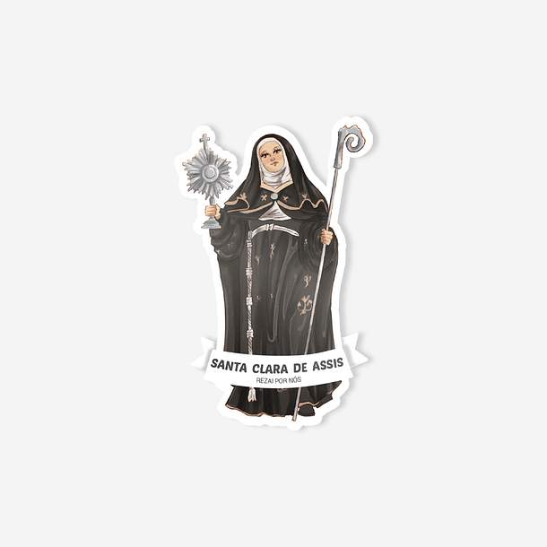 Saint Clare of Assisi Sticker 1