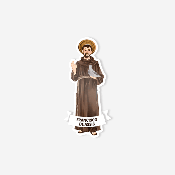 Saint Francis of Assisi Catholic Sticker 1