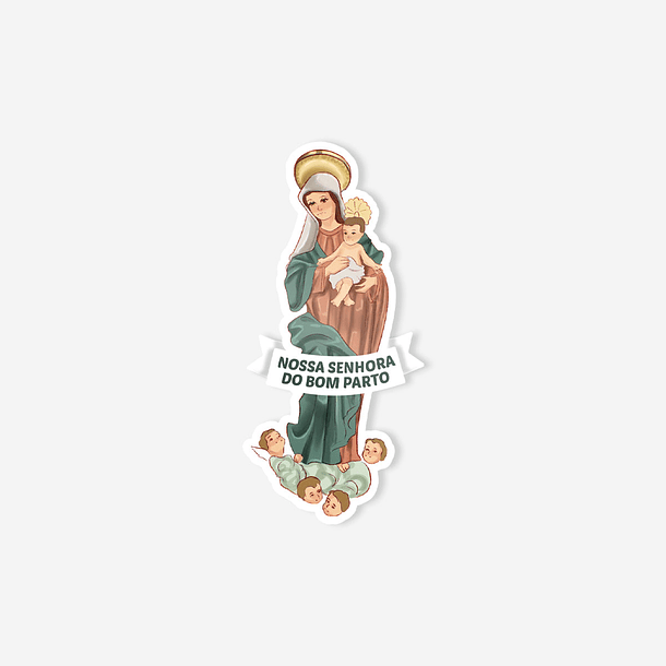 Catholic sticker of Our Lady of Good Birth 1