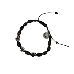 Bracelet en bois avec croix