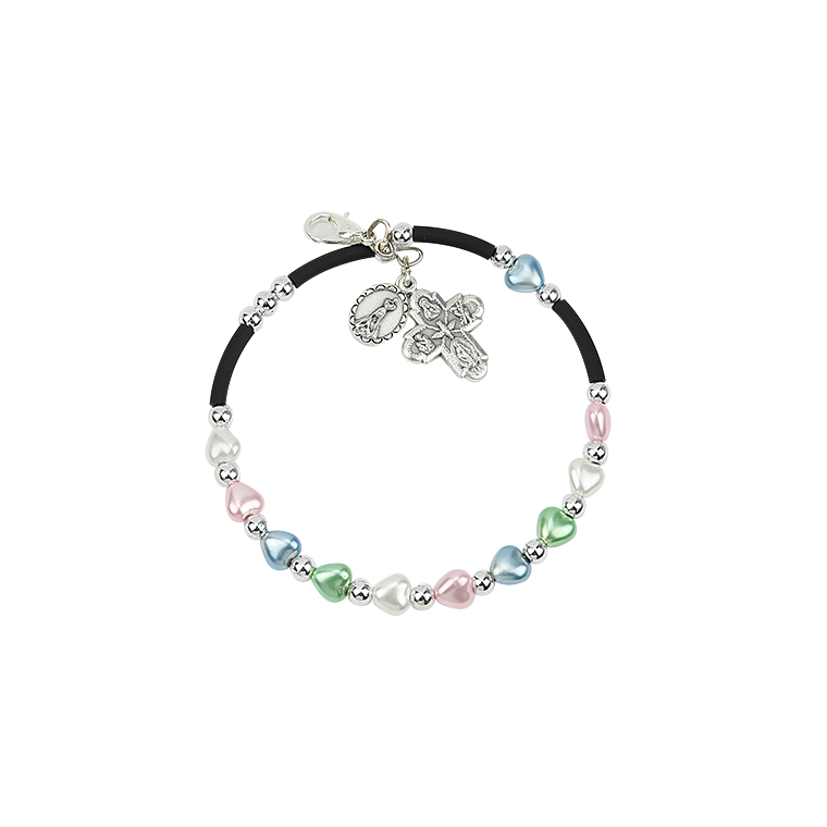 Bracciale con cuori in vari colori 1