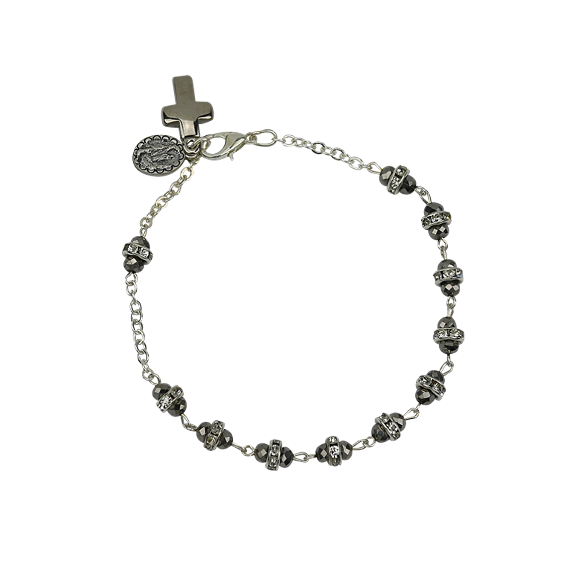 Crystal bracelet with cross 2