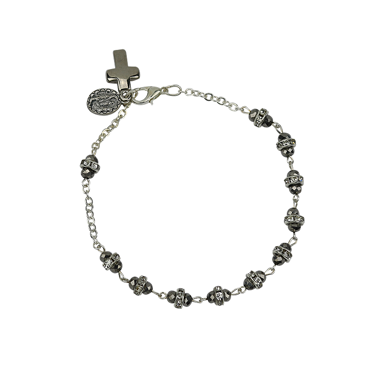Crystal bracelet with cross 2