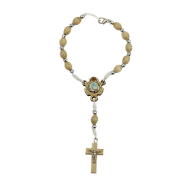 Olive wood decade rosary