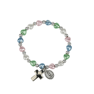 Bracelet with hearts several colors