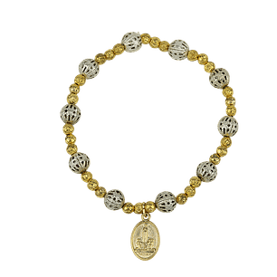 Gold and silver bracelet