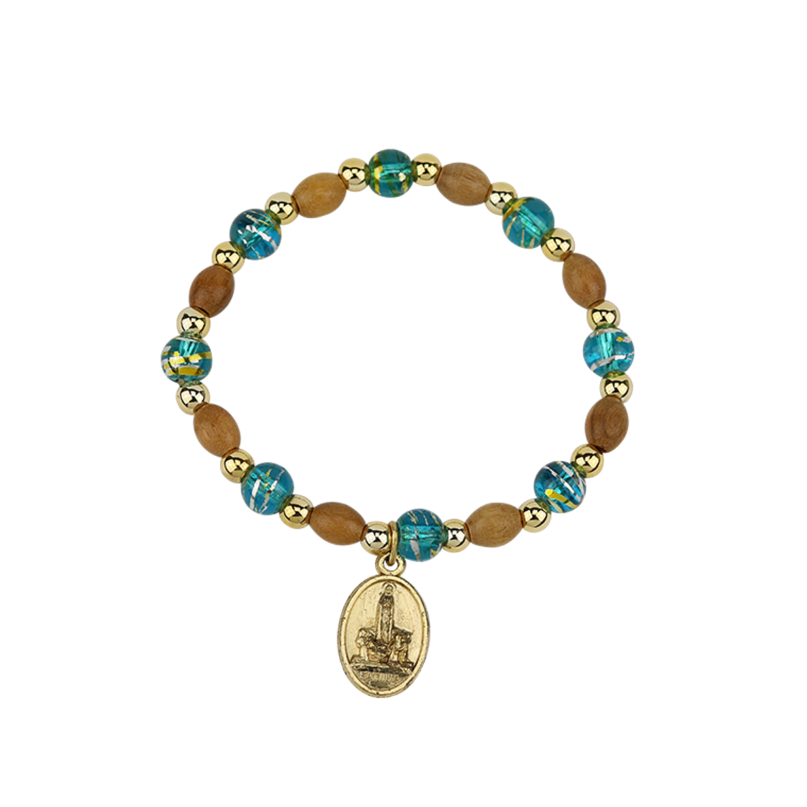 Bracciale dorato con Apparizione 1