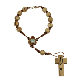 Dezena de madeira com Fátima