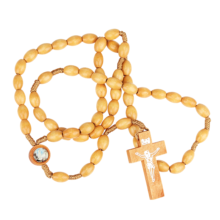 Chapelet en bois Apparition de Fatima 1