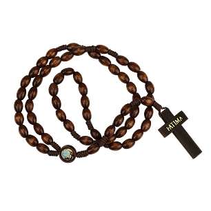 Chapelet en bois Apparition de Fatima