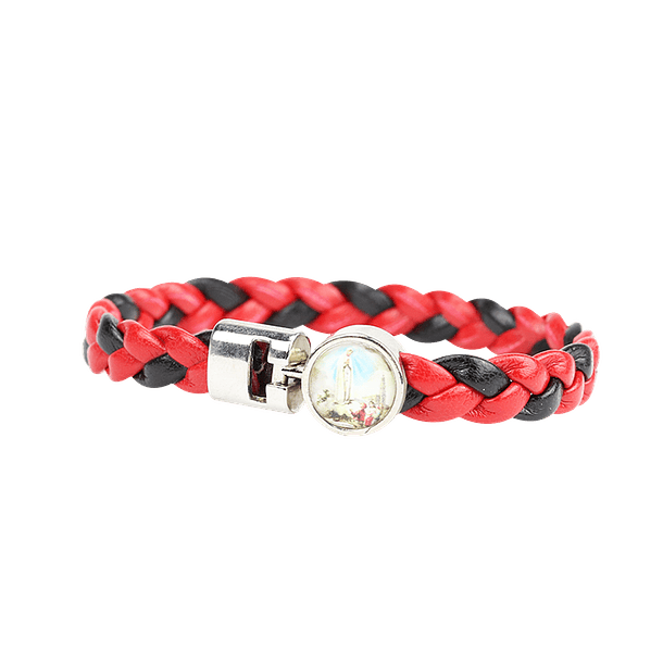 Pulsera de cuero entrelazado 2