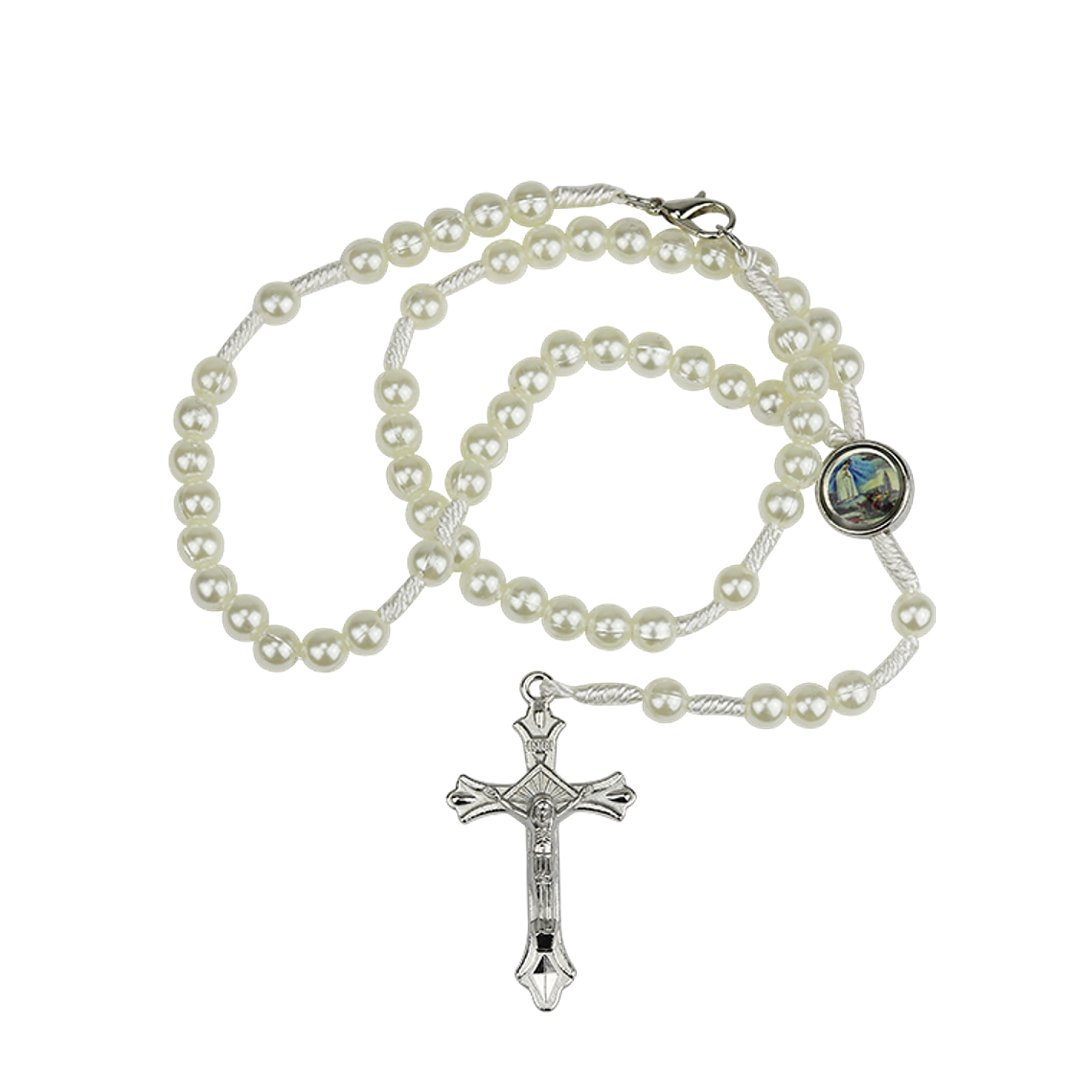 Rosary of white thread 1