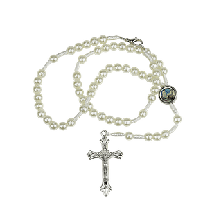 Rosary of white thread