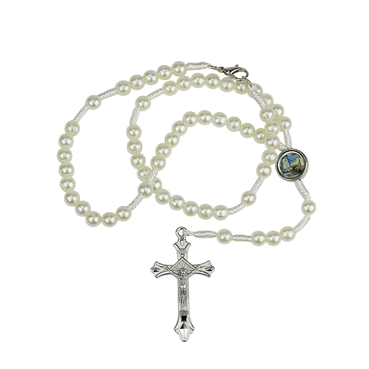 Rosary of white thread 1