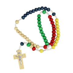 Color wood rosary