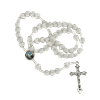 Rosary of white hearts with clasp