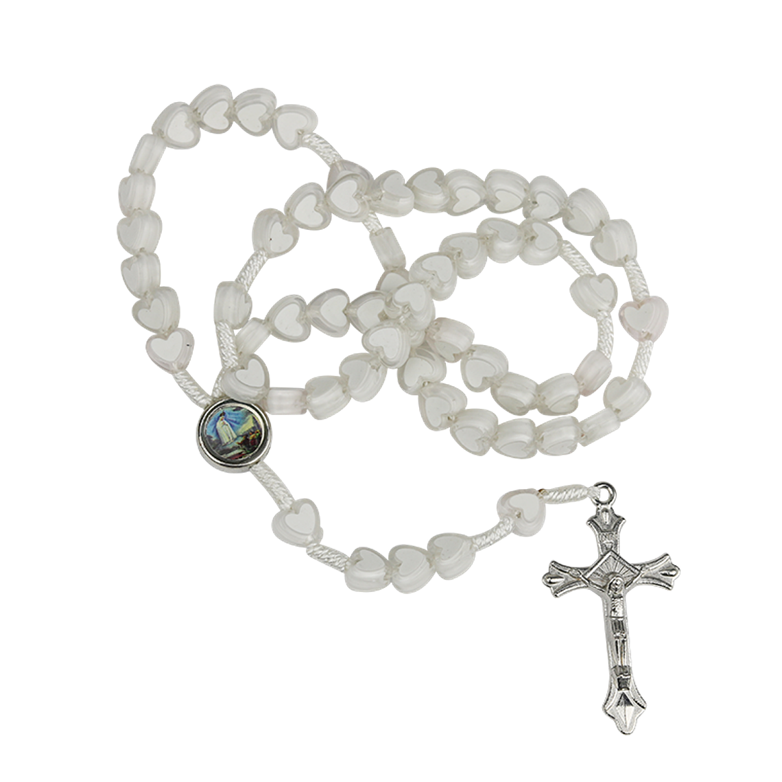 Rosary of white hearts 1