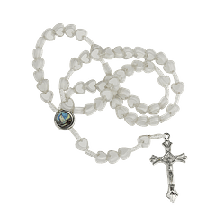 Rosary of white hearts