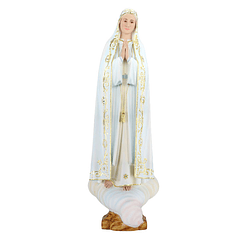 Nossa Senhora de Fátima - Pasta de madeira 80 cm