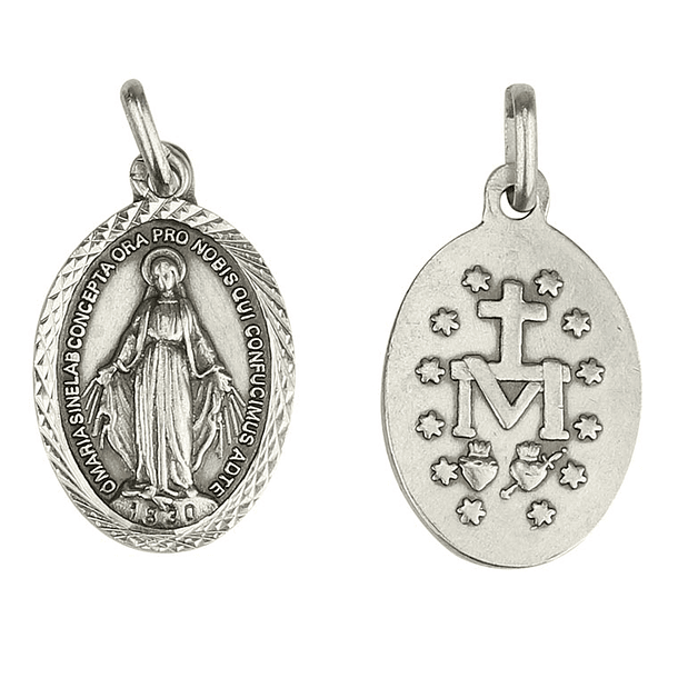 Medaglia della Madonna Miracolosa - Argento 925 1