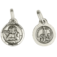 Angelo custode e medaglia di Fatima - Argento 925