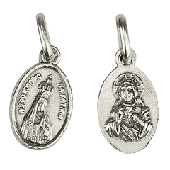 Medaglia Madonna di Fatima con corona - Argento 925