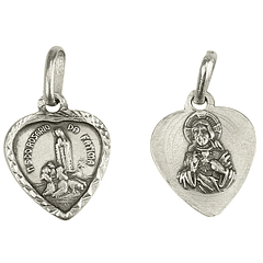 Médaille Cœur de Fatima - Argent 925