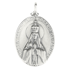 Medal of Our Lady of the Rosary of Fatima - 925 Silver
