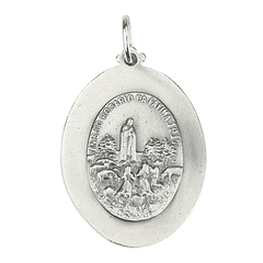 Medal of Our Lady of the Rosary of Fatima - 925 Silver