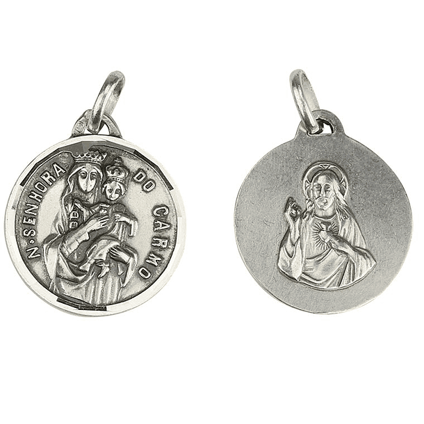 Medal of Our Lady of Mount Carmel - 925 Sterling Silver 1