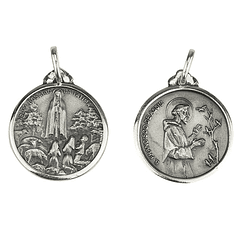 Médaille de Saint François d'Assise - Argent 925