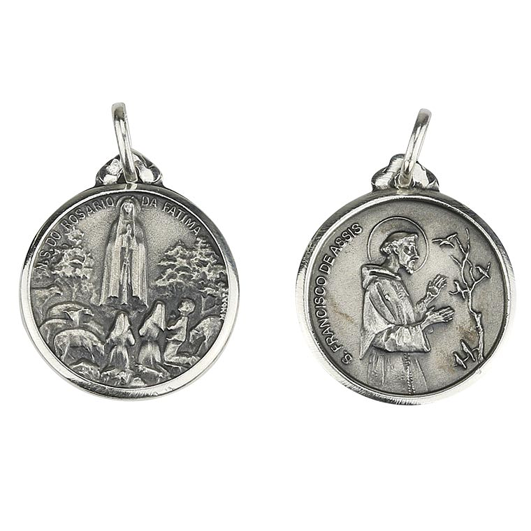 Medal of Saint Francis of Assisi - 925 Silver 1