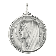 Medal of Our Lady of the Rosary of Fatima - Silver 925