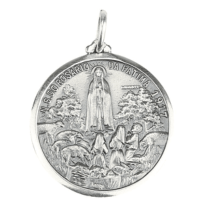 Saint Anthony's Medal with Boy - 925 Silver