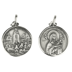Medal of Saint Theresa - 925 Sterling Silver