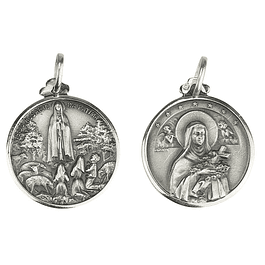 Medalha de Santa Terezinha - Prata 925