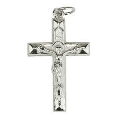 Medalha crucifixo - Prata 925