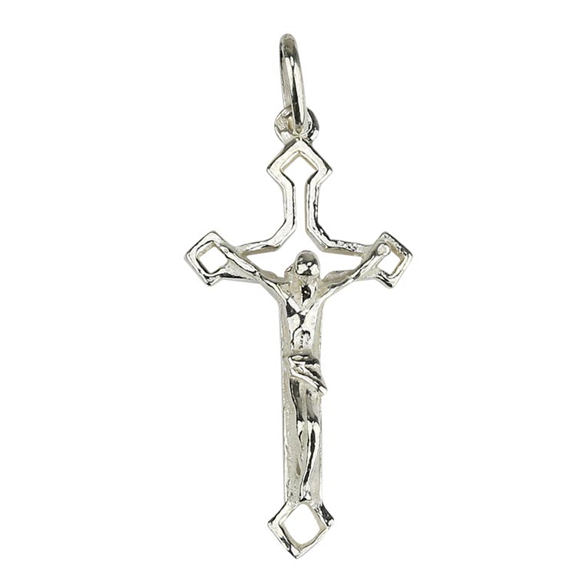 Open Crucifix Medal - Silver 925 1