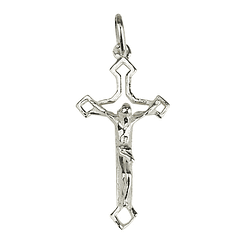 Open Crucifix Medal - Silver 925