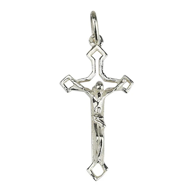 Open Crucifix Medal - Silver 925