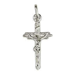 Medalha cruz trabalhada - Prata 925