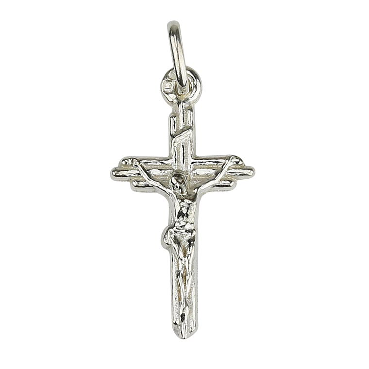 Medalla cruz trabajada - Plata 925 1