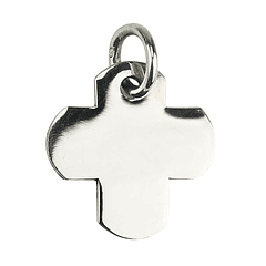 Médaille croix lisse - Argent 925