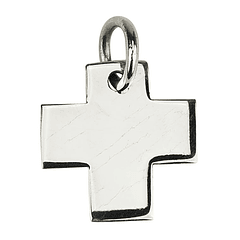 Médaille croix carrée - Argent 925