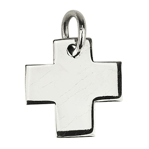 Square cross medal - 925 Silver