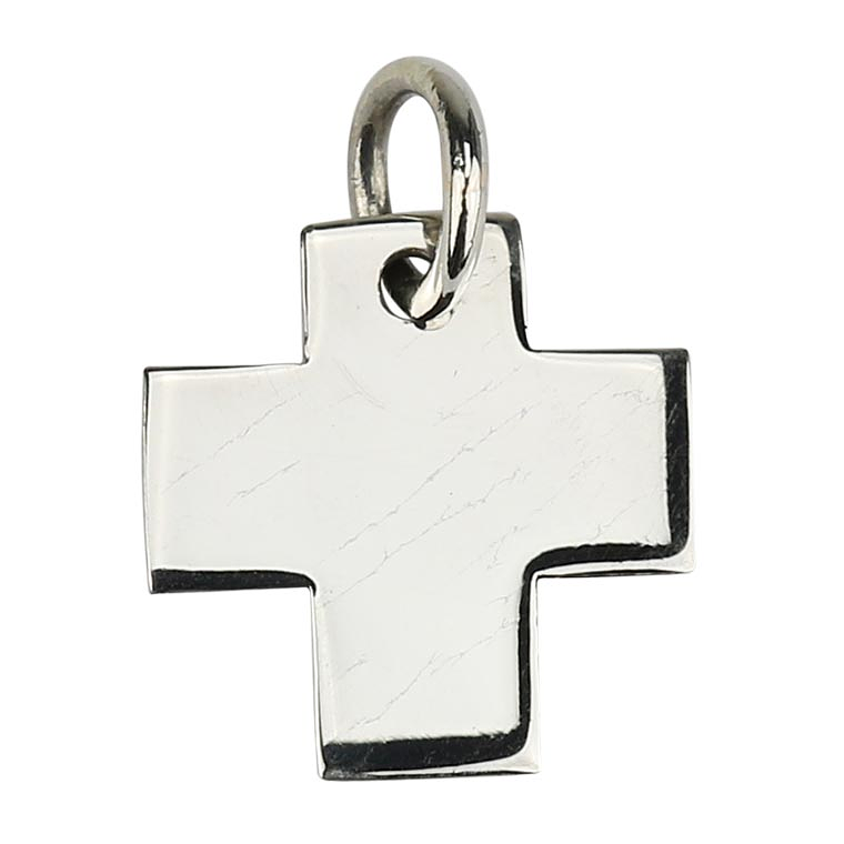 Square cross medal - 925 Silver 1