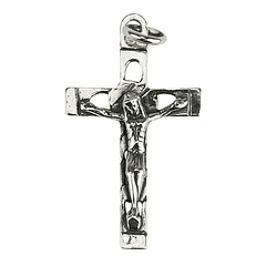 Cross lace medal - Silver 925