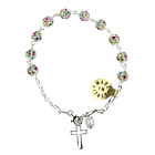 Pulseira católica cristal Swarovski 1