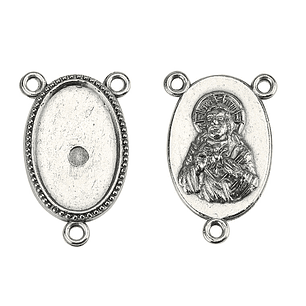 Customisable rosary center one face