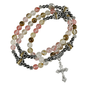 Catholic Rosary of Mystic Quartz